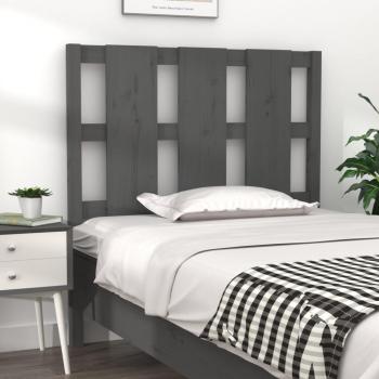VidaXL Bed Headboard Grey 95.5x4x100 cm Solid Wood Pine