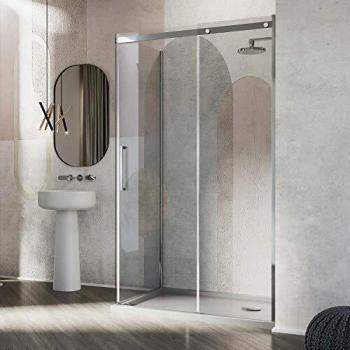 Mampara Rectangular Idralite 70x120cm H200 Vidrio 8mm EasyClean