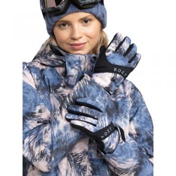 Roxy Jetty Guantes de Mano Azul Marina, Rosa y Negro - Talla S Mujer