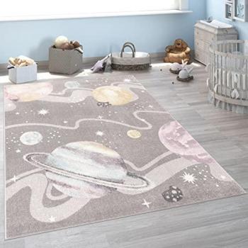 Alfombra Infantil Planetas y Estrellas 133 cm