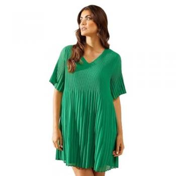 Wallis Green Angel Sleeve Mini Dress