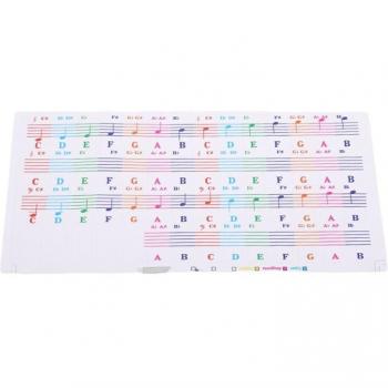 Farbige Klavier Tastatur Aufkleber