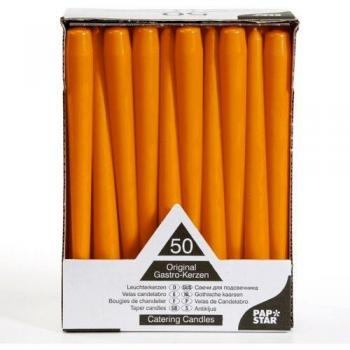 Leuchterkerzen Ø 2,2 cm · 25 cm orange