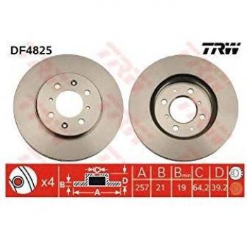 Disco freno posteriore TRW Honda Fit Aria 1.3 Post DF4825