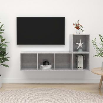 Vidaxl Set Muebles TV Gris Ingeniería