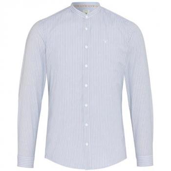 Slim Fit Stehkragenhemd für Herren