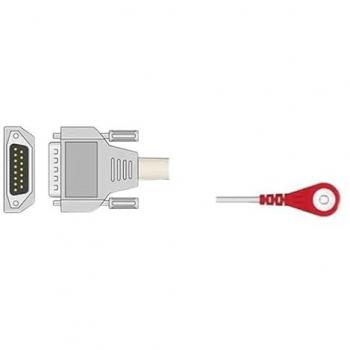 Cavo paziente ECG 2,2 m - banana - compatibile Bionet, Spengler - 1 pz