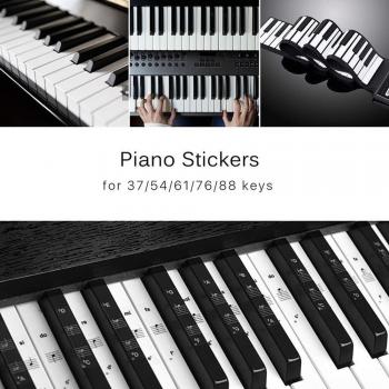 Pegatinas Transparentes para Teclados de Piano
