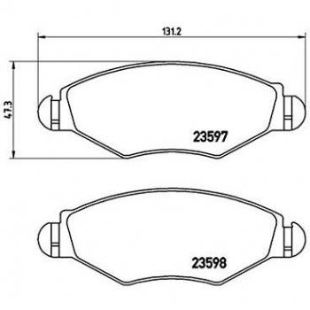 Pastillas de freno BREMBO para PEUGEOT 206, 306, 206+ & CITROËN Xsara