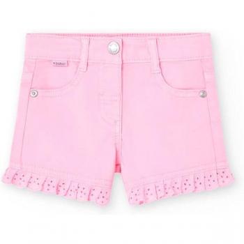 Short elástico de bebé niña Boboli 298032 ROSA