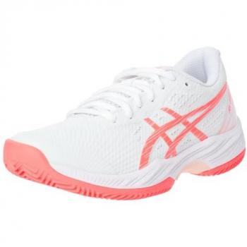 Asics Gel-Game 9 Dames Tennisschoenen Wit-Zilver-Clay