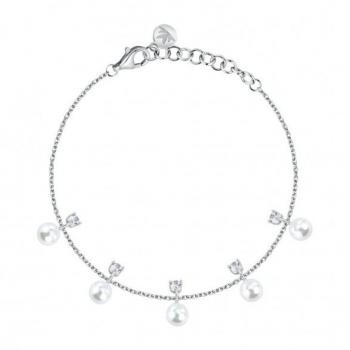Morellato Pulsera de Mujer en Plata 925‰, Colección Perle Contemporary, Perlas - SAWM04