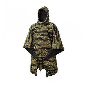 Helikon-Tex Swagman Roll Poncho Tigerstreifen - Schwarze Bushcraft-Serie