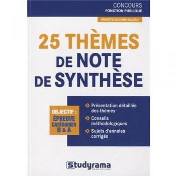 25 thèmes de note de synthèse