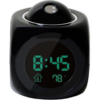 LCD-Projektions-LED-Uhr mit digitalem Alarm und Stimmausgabe