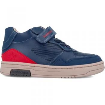 Biomecanics - Zapatillas altas para niño con cierre elástico en azul