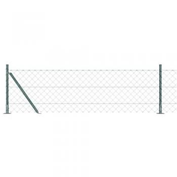 Poste de valla verde 25 m x 0.4 m