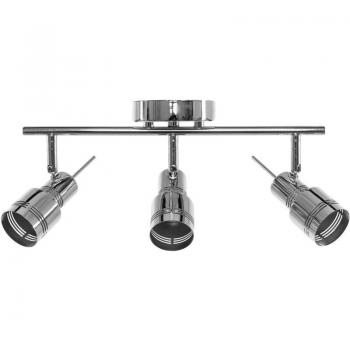 Lámpara de techo Toolight App747 Grey – Spotlight 3 cromo, 3‑puntos GU‑10 (18×46 cm)