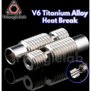 Trianglelab GRADE5 V6 Titanlegierung Wärmeunterbrechung für E3D V6 HOTEND Heizblock 1,75 MM Filament glatt