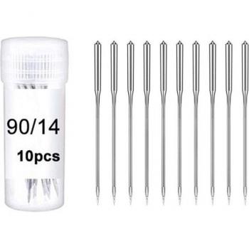 Universal Regular Point Sewing Machine Needles 10 Pack - Sizes 75/11, 80/12, 90/14, 100/16, 110/18 for Domestic Sewing Machines