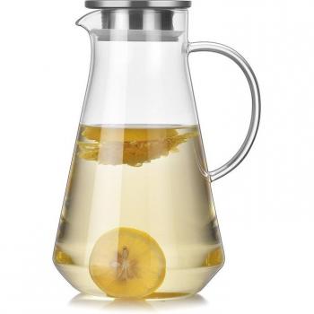 Théière chauffante en verre grande capacité