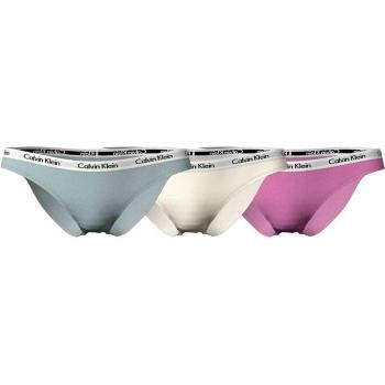 Slip Calvin Klein Carousel Grigio Bianco Viola 3 Unità XS
