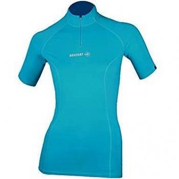 Beuchat - Camiseta de snorkel para mujer con cremallera y tejido suave