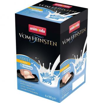 Animonda Vom Feinsten Adult Milkies 6 x 100 g - Huhn mit Milchkern