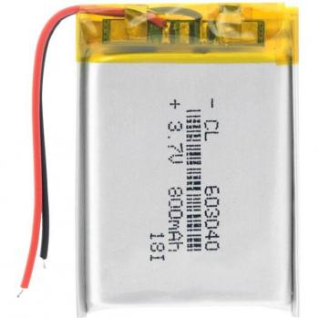 Rechargeable 800mAh 3.7V Lithium Polymer Battery