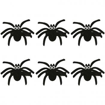 Pinzas de Cabello Araña Negra Adorno Fiesta
