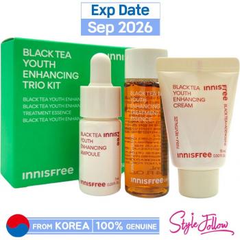 Innisfree Tè Nero Trifoglio di Giovinezza Kit 7 ml + 25 ml + 15 ml