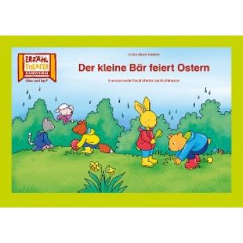 Kamishibai: Der kleine Bär feiert Ostern - 7 Bildkarten für das Erzähltheater