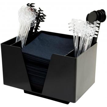 Beaumont Triple Compartment Bar Caddy (Black)