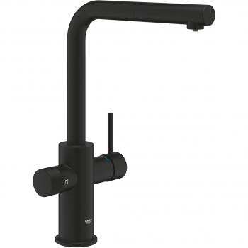 Spültischarmatur GROHE Blue Pure Minta Phantom Black, 30590KF0