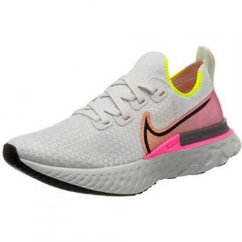 Nike React Infinity Run Flyknit, Zapatillas de Running Mujer, Gris