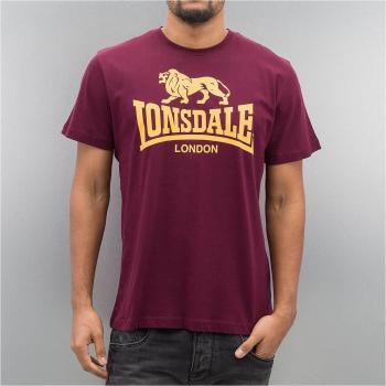 Lonsdale Vintage Oxblood Logo T-Shirt - Burgundy - XXL - 100% Cotton
