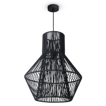 Lampada Sospesa LED Salone Comando Vintage Mimbre Boho