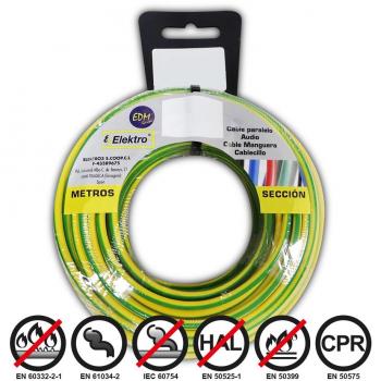 Carrete Flexible Bicolor 4 mm EDM 50 mts Libre de Halógenos