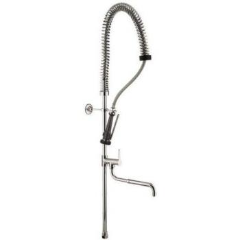 Idral Doccia Prelavaggio Stoviglie H1200mm con Rubinetto a Mezz'1/2 Tubo 09420 Cromato‑Ottone