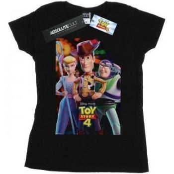 Toy Story 4 Disney Damen Shirt – Buzz, Woody & Bo Peep XXL in Schwarz