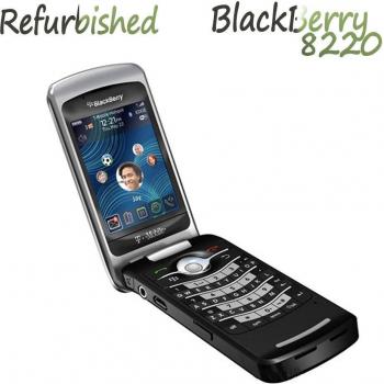 Generalüberholtes Blackberry Pearl Flip 8220 in Schwarz