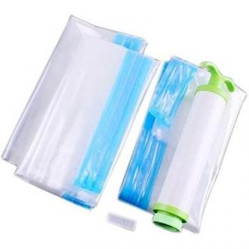 Sacs de rangement sous vide Neutre - 3 pièces avec pompe