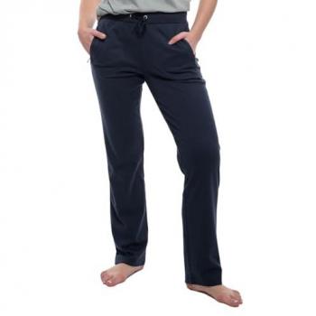 Hajo Damen Pyjama Jogginghose Blau