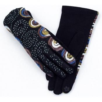 Guantes de Ciclismo para Mujer de Cuero Suede Táctiles