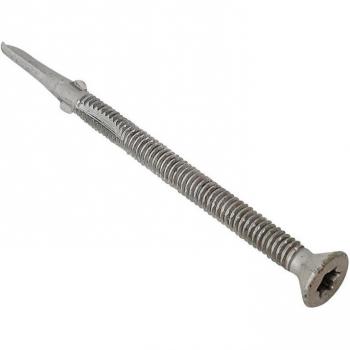 ForgeFix Tech Fast Timber to Steel Hex Washer Head Flat Top Screw No.3 Pointed Thread 5.5 x 150mm Box of 50