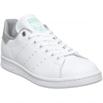 Schuh von adidas Stan Smith in Weiß und Silber, Größe 36 2/3