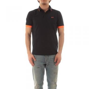 Polo Sun68 Strisce Mini Fluorescenti S/S