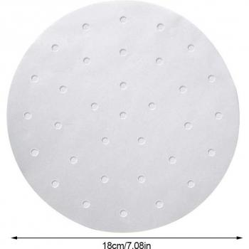 100pcs Air Fryer Accessories Perforated Steamer Paper