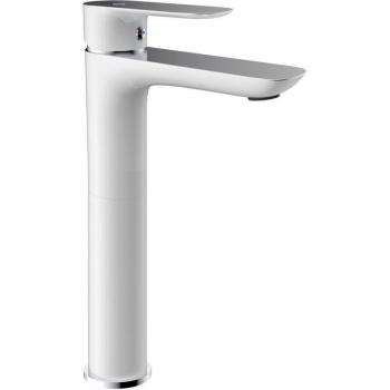 Grifo Caño Alto Cassio 3177 – Latón, Blanco