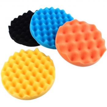 4Pcs Multi-Size Car Polishing Foam Sponge Pads Set for Buffing and Waxing (3/4/5/6/7 Inch)